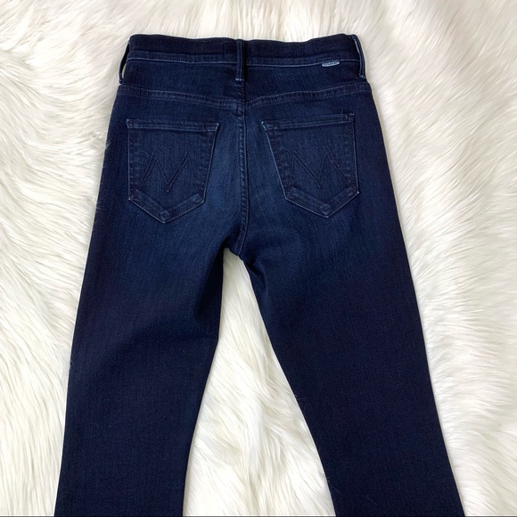 MOTHER Insider Crop Step Fray Jeans AFTER PARTY SIZE 25 - Picture 13 of 16